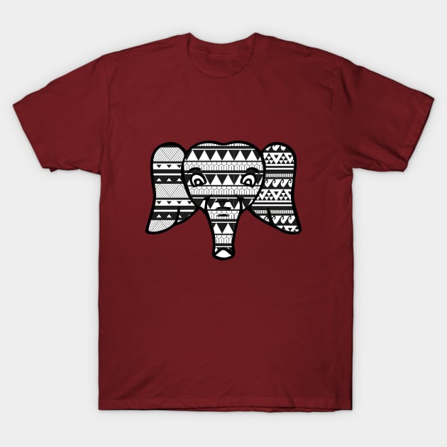 cute elephant ornament T-Shirt by FUNEMPIRE